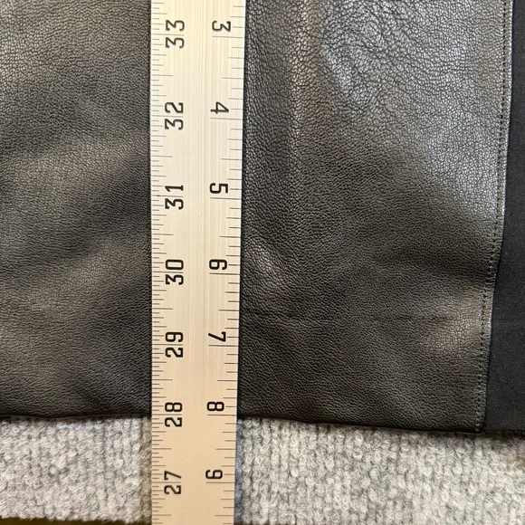 Spanx‎ Womens Leather-Like Combo Fitted Sheath Dress Size 1X Luxe Black NWOT - Picture 7 of 9